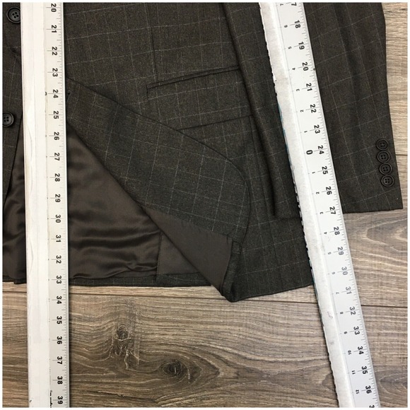 VINTAGE FACONNABLE Mens Blazer Sport Coat Casual Jacket Size 46L‎ Wool Cashmere - Picture 10 of 14